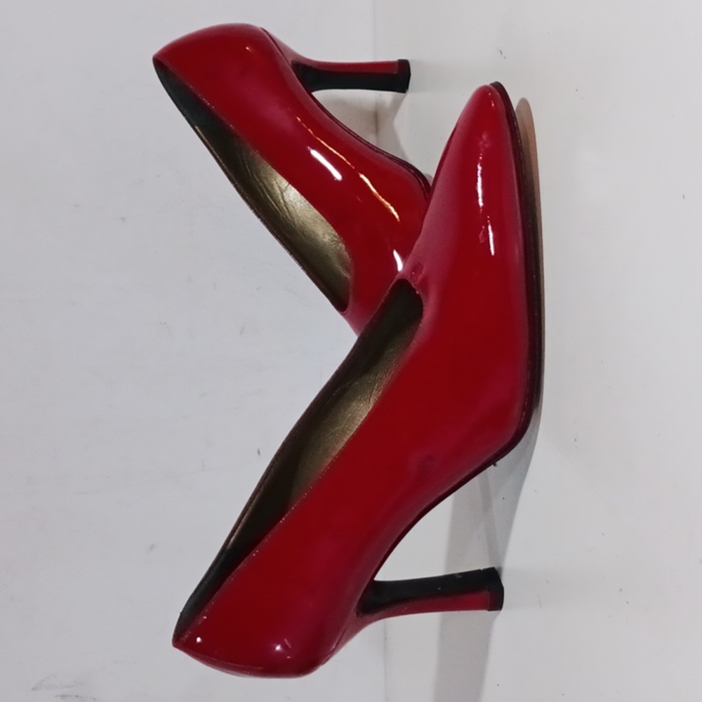 COPY - Yves Saint Laurent vintage red patent heels 7.5
